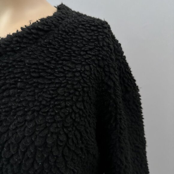 Lululemon Black Sherpa Fleece Wool Blend Pullover Warm Winter Sweater Women 4 - Picture 6 of 12